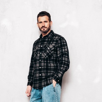 Dark Plaid Shirt