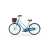 Blue Sky City Bike with Basket
